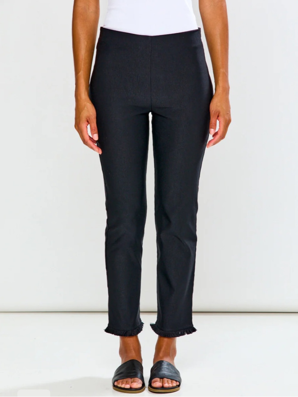 Sara Campbell Black The Sheri Pant with Fringe